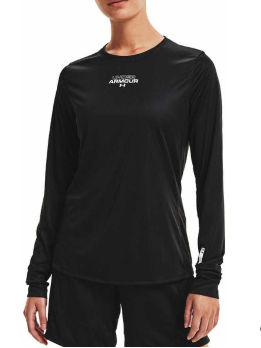 Under Armour Women’s Fitted Long Sleeve Performance Shirt Black XL